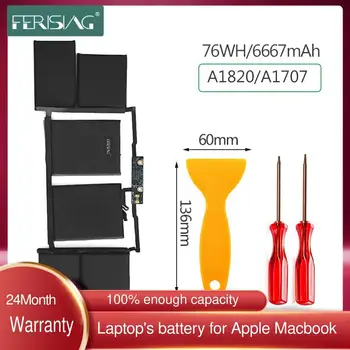 FERISING 76Wh 6667mAh oryginalny A1820 nowa bateria do laptopa Apple MacBook Pro 15