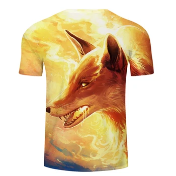 Fire Fox By JojoesArt Blusas 3D Print t shirt Men Women tshirts Casual Short Sleeve O-neck Tops&Tees Camisetas Hombre Drop Ship