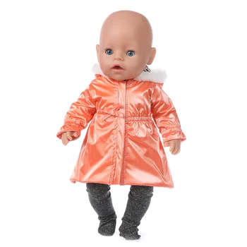 Zimowa kurtka garnitur pasuje do 17 cali 43 cm lalka ubrania urodziło się dziecko lalka akcesoria kostium dla dziecka Urodziny festiwal prezent