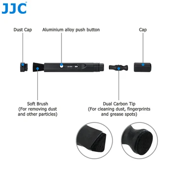 JJC Dust Cleaner Camera Lens Cleaning Pen, Brush kit for Canon Nikon Sony Filter LUSTRZANKĘ SLR DV Portable Pen-shaped Cleaning Tool