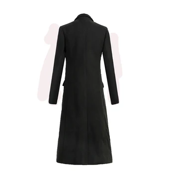 2019 nowy męski modny butik wełna czarny cienki biznes dorywczo wełniany płaszcz męski kolor wysokiej klasy marki długa kurtka płaszcz