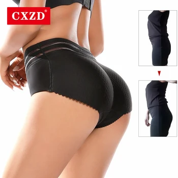 CXZD Women Butt Podnośnik Lingerie Fake Ass Butt Lift bokserki bezszwowe bielizna Butt Hip Enhancer Shaper majtki Push Up pośladki