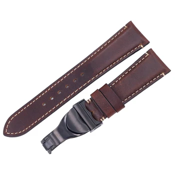CARLYWET 20 22 mm solidna skóra naturalna wymiana zegarki na rękę pasek pasek bransoletka dla Tudor Seiko Rolex Omega