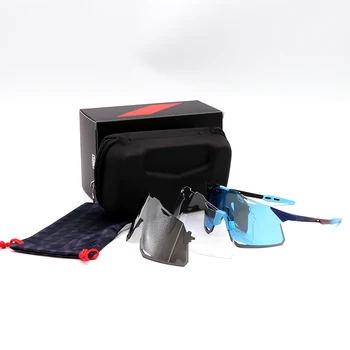 3 obiektywu zestaw S5 Hyperceaft jazda na Rowerze okulary Sportowe na świeżym powietrzu okulary polaryzacyjne Mężczyźni Kobiety MTB rower okulary na rower, okulary narciarskie