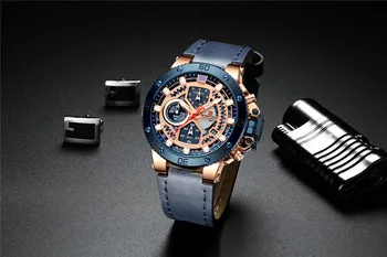 Nowy NAVIFORCE nowa moda mężczyzna zegarki najlepsze marki luksusowych wojskowy zegarek kwarcowy zegarek skóra wodoodporny sportowy zegarek zegarki męskie