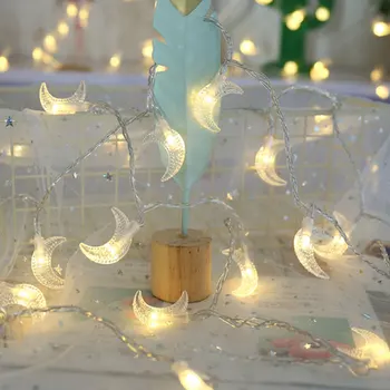 Wodoodporny do 3 m/6 m/10 m led światła księżycowe wiersze Bajki wianek świąteczny oświetlenie choinki ślub dekoracja domu