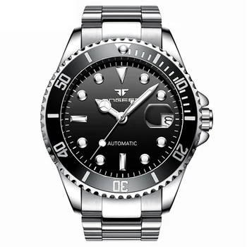 Męskie zegarki mechaniczne najlepsze marki luksusowych stalowe zegarek męski zegarek Tourbillon Relogio Masculino 2019 hot Watch zegarki automatyczne