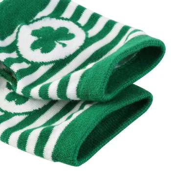 1 para kobiet nowy trend irlandzki St Patrick ' s Day koniczyny paski partyjne rękawice guantes para artritis rękawiczki bez palców 8.13