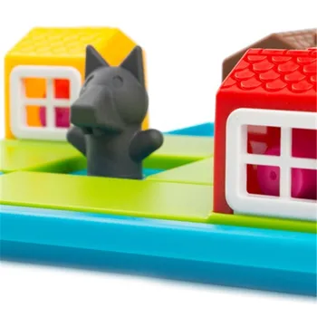 Inteligentne chowanego gry planszowe trzy małe świnki 48 połączenie z decyzją gry IQ szkolenia zabawki dla dzieci Oyuncak prezenty