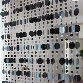 Kryty wystrój domu zasłony PCV czarny brokat plastikowe drzwi zasłony hotel KTV przegroda dekoracji