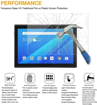 Tablet hartowane szkło pokrywa ochronna ekranu Lenovo TAB M10 TB-X605F/TB-X505 10,1-calowy anty-odcisk palca hartowana folia