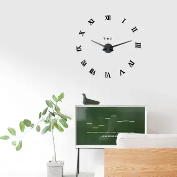 3D zegar ścienny nowoczesny design DIY koraliki Lustrzane naklejki zegar do salonu, Sypialni wystrój domu ogromny powiew Elreloj Mural
