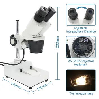 20X 30X 40X lornetka стереомикроскоп przemysłowy стереомикроскоп górne oświetlenie led telefon komórkowy lutowanie obwodów drukowanych narzędzie do naprawy