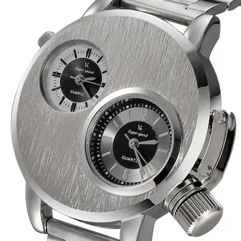 2020 nowy projekt moda nowe męskie Data ze stali nierdzewnej wojskowe kwarcowy analogowy zegarek na rękę Relogios masculinos luksusowych zegarków #30