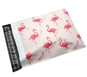 Różowe flamingi Poli Mailer samoprzylepne koperty, torby Kurier prezent plastikowe skrzynki zabawki buty skrzyni t-shirt spodnie opakowanie worek