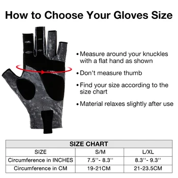 Rybackie rękawice Piscifun oddychające UPF 50+ okulary Sportowe rękawiczki bez palców są używane do zewnętrznego sprzętu na spływy kajakowe narzędzi