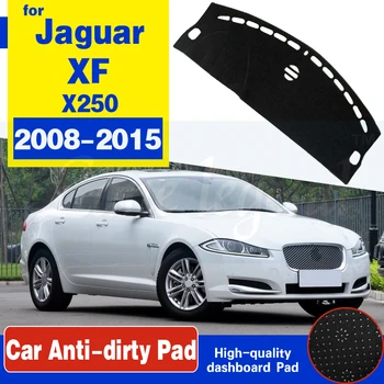 Jaguar XF 2008-X250 antypoślizgowa mata osłona deski rozdzielczej mata osłona przeciwsłoneczna Dashmat dywany akcesoria 2009 2010 2011 2012 2013