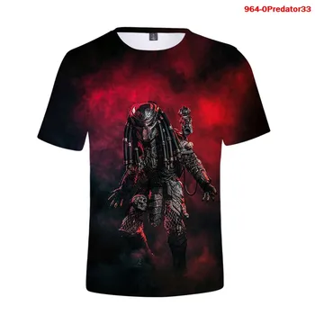 Nowa koszulka horrory Predator 3d Męskie koszulki lato Casaul z krótkim rękawem kobiety fajne meble Predator oversize t-shirt