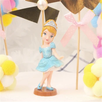 6 szt. Disney bajki księżniczka PVC stick figure zabawki dla Dzieci urodziny przyjęcie Świąteczne ciasto Topper tort dekoracja do pieczenia akcesoria