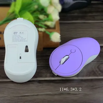 2.4 G Mini Wireless Mouse 1600 DPI Mute optyczna ładowalna mysz komputerowa mysz biznes mysz różowy fioletowy laptop mysz