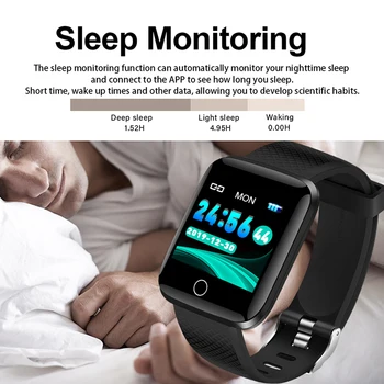 LIGE Smart Bracelet Wristband Heart-Rate Blood-Pressure Monitor wielofunkcyjny sportowy wodoszczelny damski zegarek smart