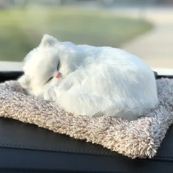 Węgiel Samochodowy Odświeżacz Powietrza Cute Simulation Sleeping Cat Decoration Car Perfume Deodorant Eliminate Odor Auto Products