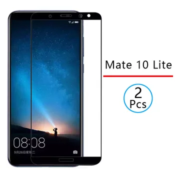 2szt szkło ochronne dla Huawei Mate 10 Lite szkło hartowane screen protector pełne pokrycie Safety Tremp On made matte 10 Light 5.9