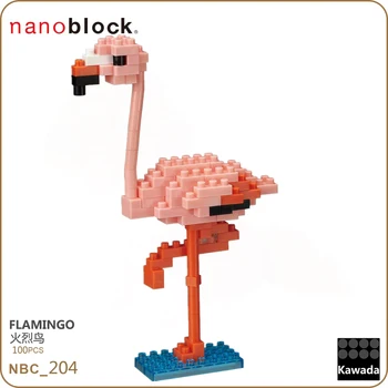 Kawada Nanoblock Flamingo Nbc-204 100 szt. микроразмерные klocki mini-kolekcja serii poziom trudności Tow