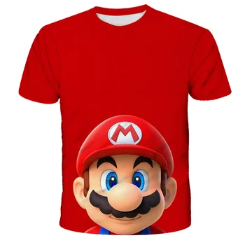 Ostatnie Harajuku Classic Games Super Mario Kid T Shirt Boy/girls Super Smash Bros 3D Print T-shirt Hip Hop Tshirt Streetwear Tops