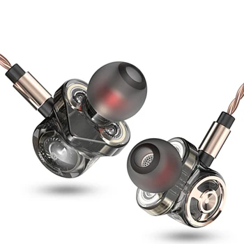 Oryginalny QKZ CK10 słuchawki przewodowe douszne słuchawki 6 dynamiczny sterownik stereo słuchawki sportowe z mikrofonem słuchawki HIFI