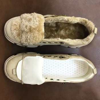 CYYTL ciepła zimowa para butów zwiększone bezpieczeństwo buty robocze skóra futro casual Botas Masculinas Chaussure Homme kalosze