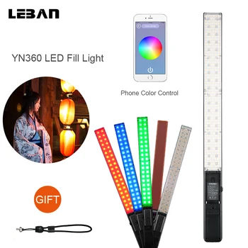 Nowy Yongnuo YN360 Pro LED Video Light 360pcs 3200K-5500K RGB SMD lampa pełny kolor