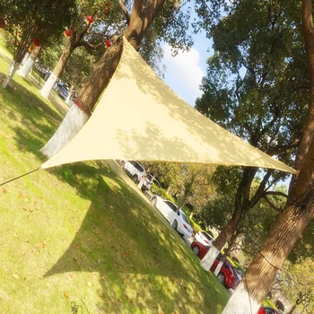 3.4*3.4*3.4 moutdoor Sun Shade Net Hdpe Mesh altana namiot trójkąty anty UV osłona przeciwsłoneczna Żagiel dziedziniec, ogród, plaża Toldos balkon Słońca