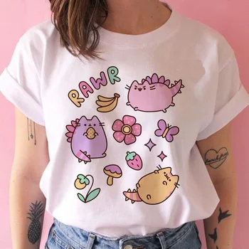 Damska koszulka kawaii ulzzang Tumblr Grunge Graphic tshirt harajuku tee shirt Casual cartoon t-shirt Casual female summer