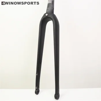 Winowsports ukryty kabel carbon gravel fork offset 51mm gravel bike fork max tire 700*45C carbon fork super light 415g disc fork