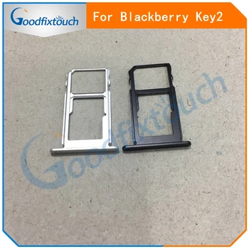 SIM podajnik BlackBerry Keytwo Key2 gniazdo dla karty Sim uchwyt do BlackBerry Key two Key 2 części zamienne czarny srebrny