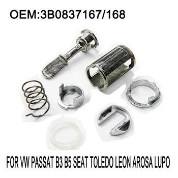 OE 3B0837167/168 VW PASSAT B3 B5 SEAT TOLEDO LEON AROSA LUPO zestaw do naprawy cylindra zamka drzwiowego przedni lewy lub prawy OSF - NSF 7 szt./kpl.