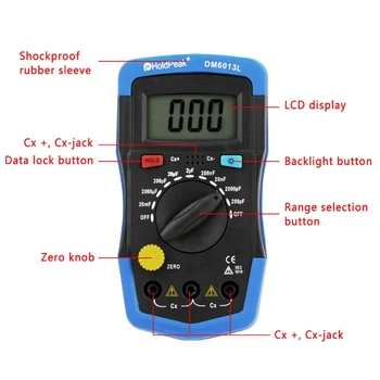 AIMOMETER Handheld Digital Capacitance Miernik tester skraplacza Capacimeter Electronic Auto