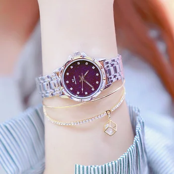 Damskie modne zegarki Starry Sky Dial zegarek damski Crystal Diamond dorywczo zegarek kwarcowy relogio feminino Luxury Saac
