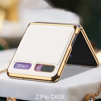 Zasięg telefonu etui szkło cienkie piękny pokrowiec anty-spadek powłoki dla Samsung Galaxy Z flip/F7000/F7070
