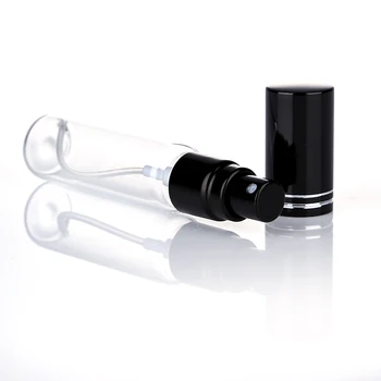 5szt 10 ml przenośny przezroczysty szklany наполняемый butelki perfum z небулайзером pusty pojemnik kosmetyczny i atomizer podróży