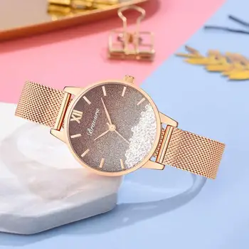Złoty zegarek kobiet luksusowy dial moda rhinestone zegarek zegarek sukienka stop watchband codzienne damskie zegarki zegarek damski