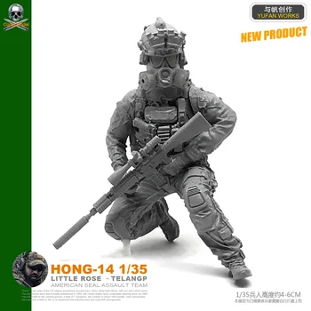 Yufan Model 1/35 Figure U. s. Biochemical Sniper Resin Soldier Model Kits Hong-14
