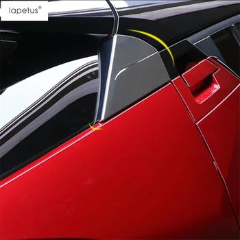 Lapetus akcesoria nadające się do Toyota C-HR CHR 2016-2021 ABS tylny ogon trójkąt okno spoiler skrzydło panel listwa ochronna pokrywa zestaw wykończenie