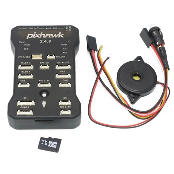 Pixhawk PX4 PIX 2.4.8 32 bitowy kontroler lotu autopilot z 4G SD przełącznik bezpieczeństwa brzęczyk PPM I2C dla RC Quadcopter Drone Toys