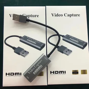 Mini Video Capture Card USB 3.0 2.0 Video Grabber HDMI 1080P HD Record Box dla PS4 Game DVD Camera Recording Live Streaming