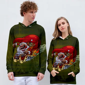 Merry Christmas 3D Printed Couples Kapturem Women Men Hooded Sweatshirt Casual sweter dresy odzież sportowa kurtka zewnętrzna, zgodna z onvif