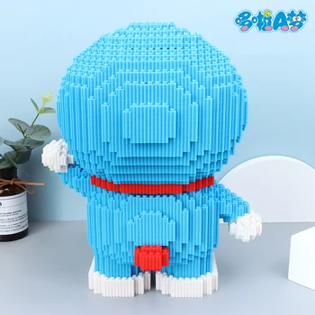 7280pcs + Magic Building Blocks Doraemons Figure Big Model Assembled Connection Mirco Bricks For Children Block Toys