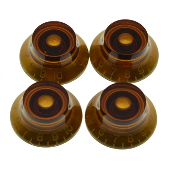 Dopro USA(Imperial) LP Guitar Bell Knobs 24 Fine Splines Top Hat Knobs for Gibson Les Paul with CTS Pots