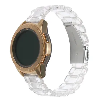20 mm 22 mm przezroczysty żywicowy pasek do zegarka Samsung Galaxy Watch 42 mm 46 mm Active 2 Gear S3 Band pasek bransoletka dla Huawei Huami